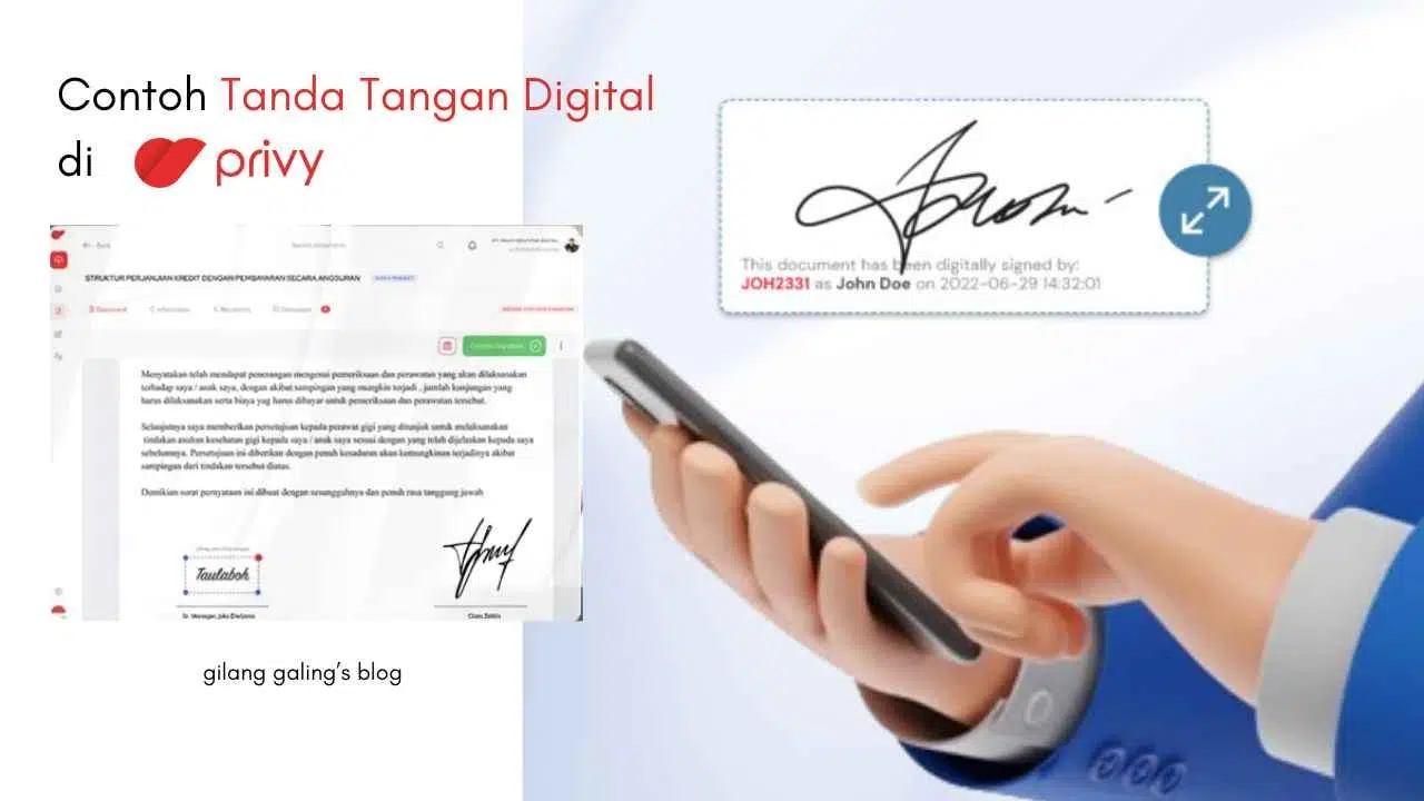 contoh tanda tangan di aplikasi tanda tangan digital privy