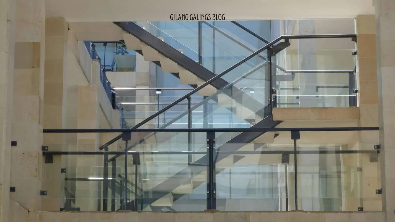 glass staircase